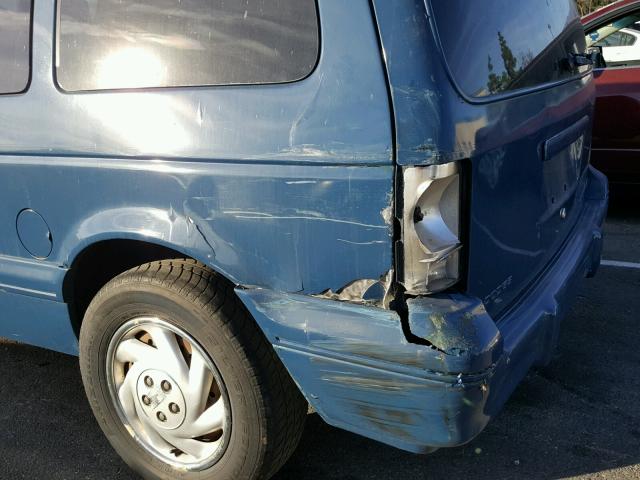 2B4GH45R7RR779256 - 1994 DODGE CARAVAN SE BLUE photo 9