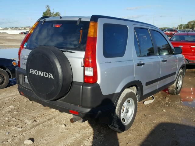 SHSRD68444U206881 - 2004 HONDA CR-V LX SILVER photo 4