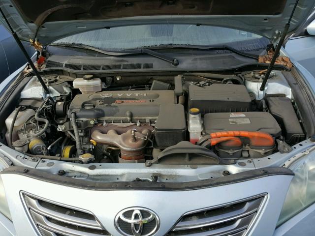 4T1BB46K68U062439 - 2008 TOYOTA CAMRY HYBR BLUE photo 7