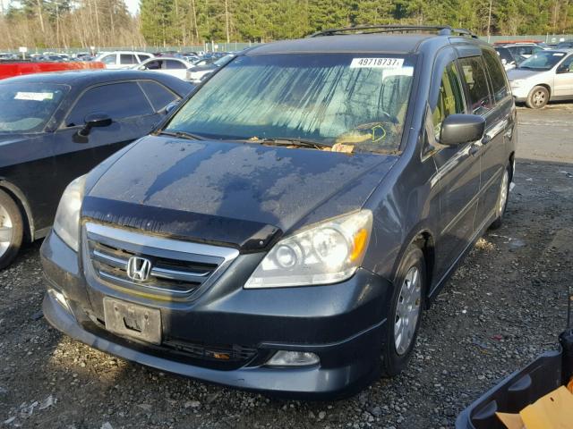 5FNRL38265B042123 - 2005 HONDA ODYSSEY LX GRAY photo 2