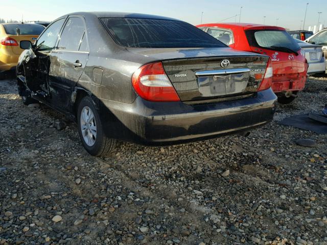 4T1BF32K14U063111 - 2004 TOYOTA CAMRY LE BLACK photo 3