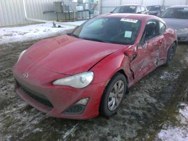 JF1ZNAA12E9702741 - 2014 TOYOTA SCION FR-S RED photo 2