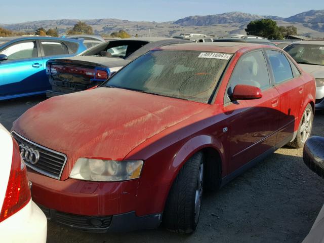 WAUJC68E73A103555 - 2003 AUDI A4 1.8T RED photo 2