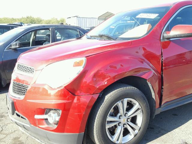 2GNALPEK1D1178564 - 2013 CHEVROLET EQUINOX LT RED photo 9