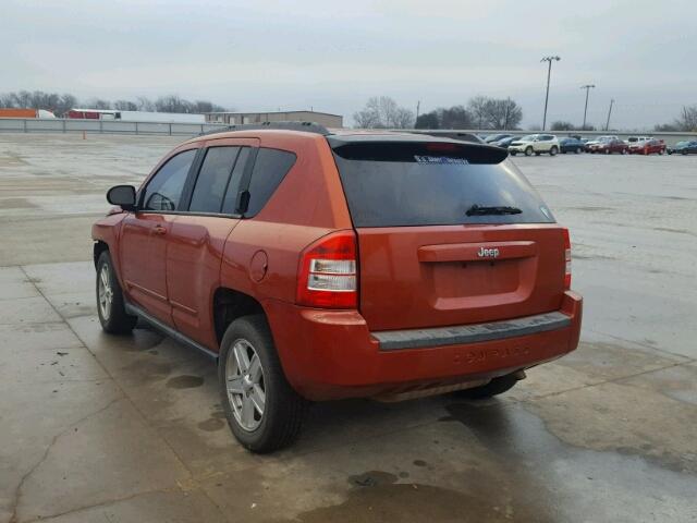 1J4NT4FB9AD541162 - 2010 JEEP COMPASS SP ORANGE photo 3