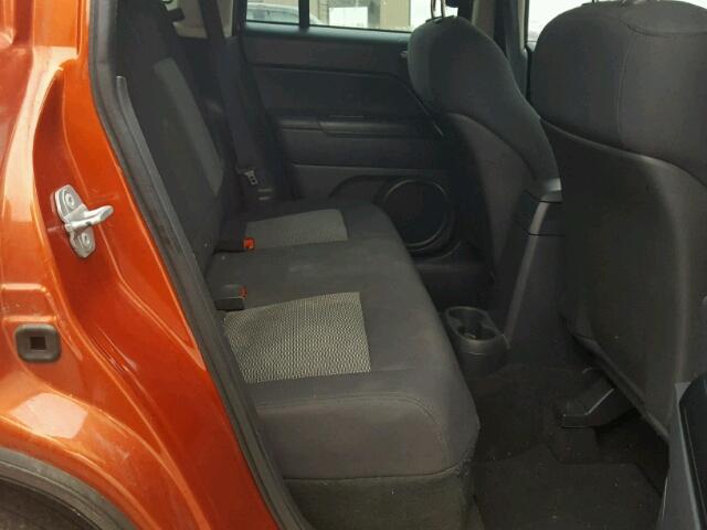 1J4NT4FB9AD541162 - 2010 JEEP COMPASS SP ORANGE photo 6