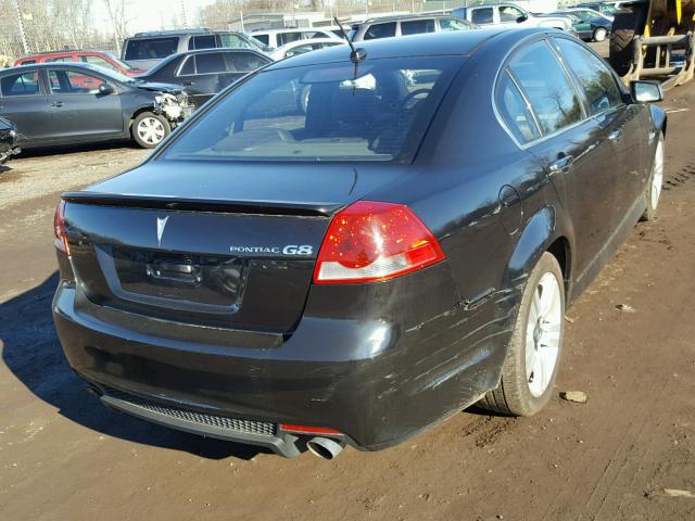 6G2ER57728L129337 - 2008 PONTIAC G8 BLACK photo 4