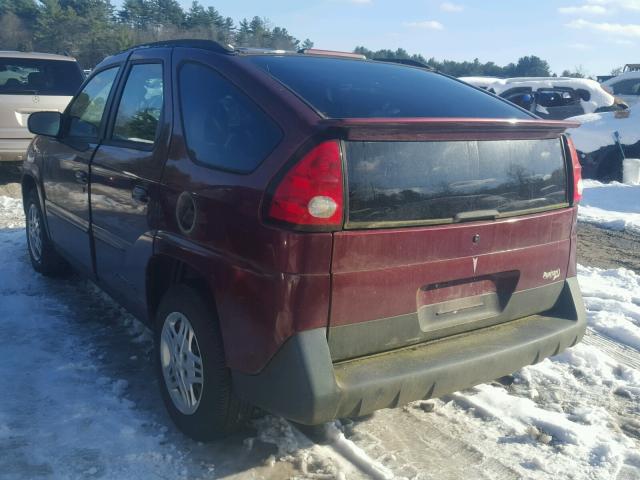 3G7DA03E94S546024 - 2004 PONTIAC AZTEK MAROON photo 3