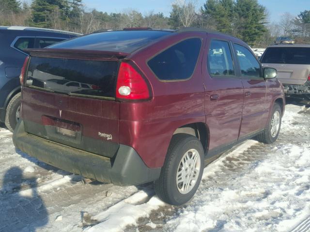 3G7DA03E94S546024 - 2004 PONTIAC AZTEK MAROON photo 4