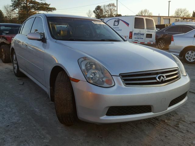 JNKCV51E26M518634 - 2006 INFINITI G35 SILVER photo 1