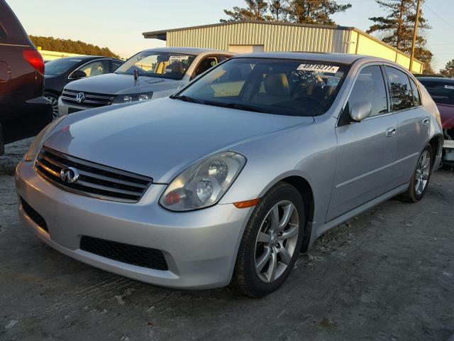 JNKCV51E26M518634 - 2006 INFINITI G35 SILVER photo 2