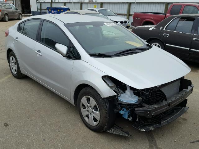 3KPFK4A72HE152761 - 2017 KIA FORTE LX SILVER photo 1