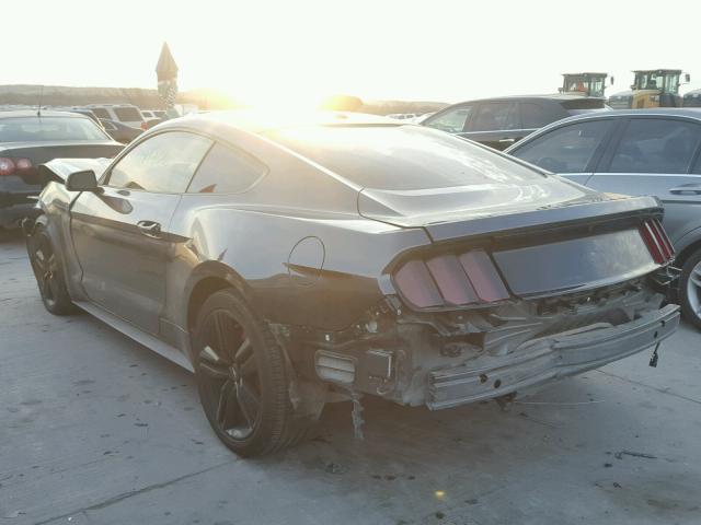 1FA6P8TH4F5395761 - 2015 FORD MUSTANG GRAY photo 3