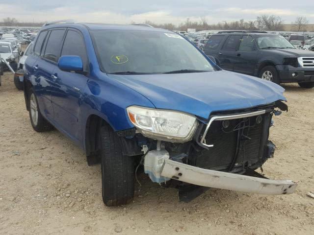 JTEDS42A382026029 - 2008 TOYOTA HIGHLANDER BLUE photo 1