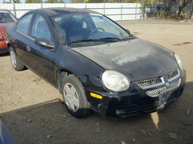 1B3ES26C35D116677 - 2005 DODGE NEON BASE BLACK photo 1