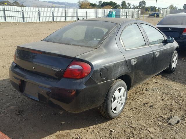 1B3ES26C35D116677 - 2005 DODGE NEON BASE BLACK photo 4