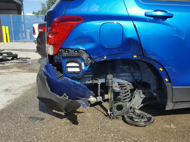 KL7CJKSB0GB760073 - 2016 CHEVROLET TRAX LS BLUE photo 9