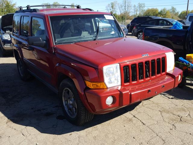 1J8HG48K76C207254 - 2006 JEEP COMMANDER BURGUNDY photo 1