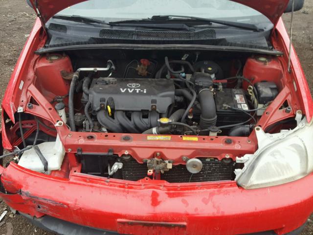 JTDBT123210146351 - 2001 TOYOTA ECHO RED photo 7