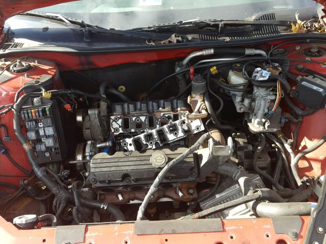 1G2WP121XVF357938 - 1997 PONTIAC GRAND PRIX RED photo 7