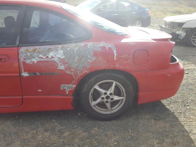 1G2WP121XVF357938 - 1997 PONTIAC GRAND PRIX RED photo 9