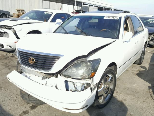 JTHBN36F755028846 - 2005 LEXUS LS 430 WHITE photo 2