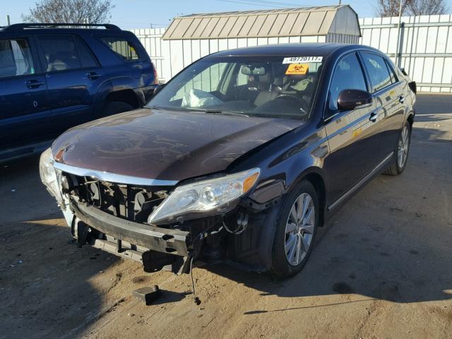 4T1BK3DBXBU410067 - 2011 TOYOTA AVALON BAS MAROON photo 2