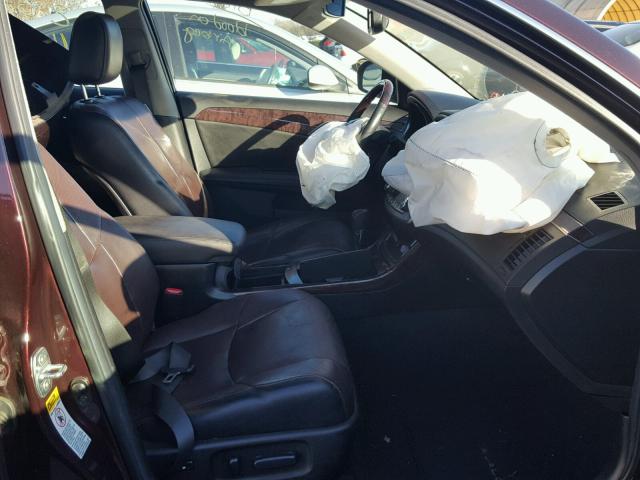 4T1BK3DBXBU410067 - 2011 TOYOTA AVALON BAS MAROON photo 5