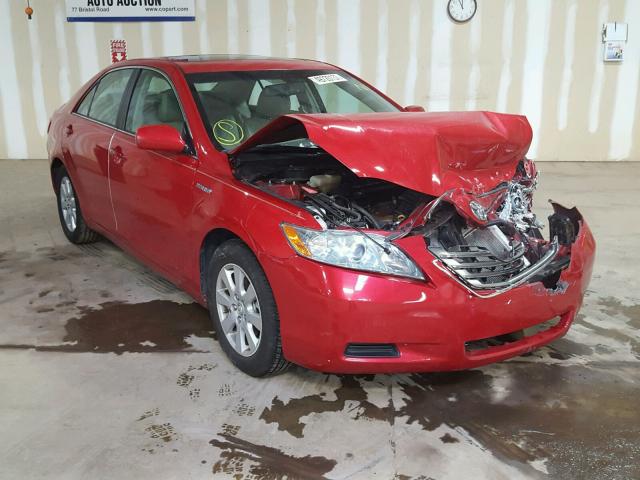 4T1BB46K18U058900 - 2008 TOYOTA CAMRY HYBR RED photo 1