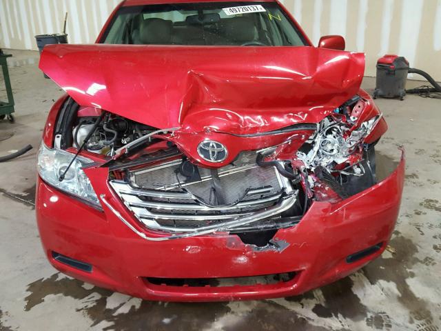 4T1BB46K18U058900 - 2008 TOYOTA CAMRY HYBR RED photo 7