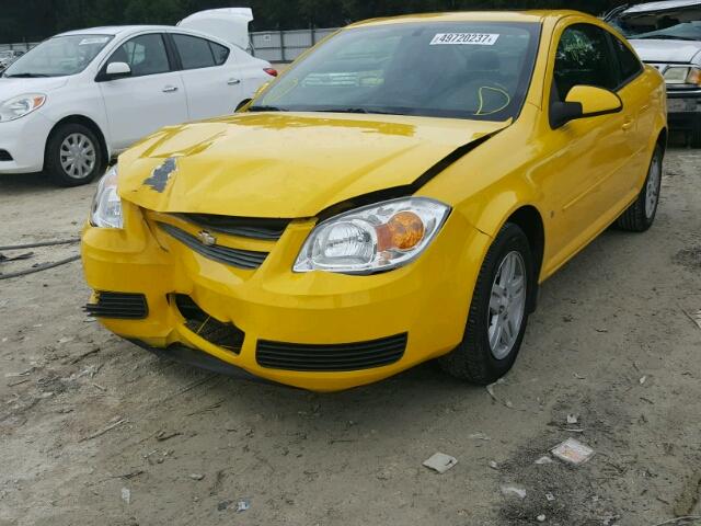 1G1AL15F977355340 - 2007 CHEVROLET COBALT LT YELLOW photo 2