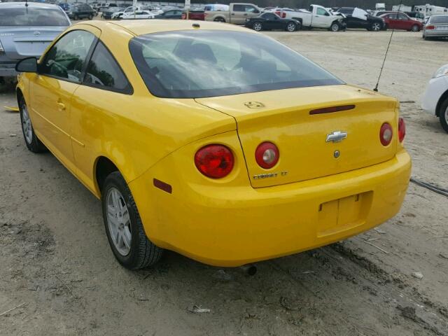 1G1AL15F977355340 - 2007 CHEVROLET COBALT LT YELLOW photo 3