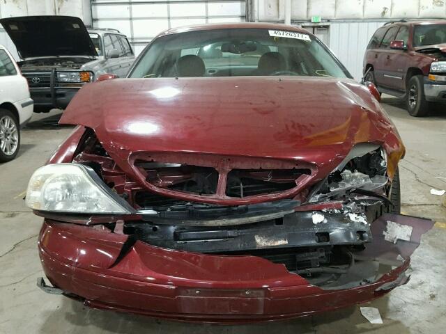 1MEFM50U42G632782 - 2002 MERCURY SABLE GS MAROON photo 9