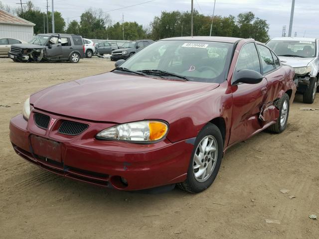 1G2NE52F74M561773 - 2004 PONTIAC GRAND AM S ბურგუნდია ფოტო 2