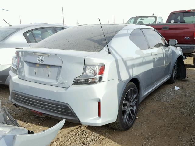 JTKJF5C72FJ013207 - 2015 TOYOTA SCION TC 灰色 照片 4