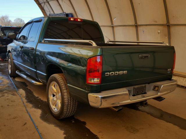 1D7HA18N33S175900 - 2003 DODGE RAM 1500 S GREEN photo 3