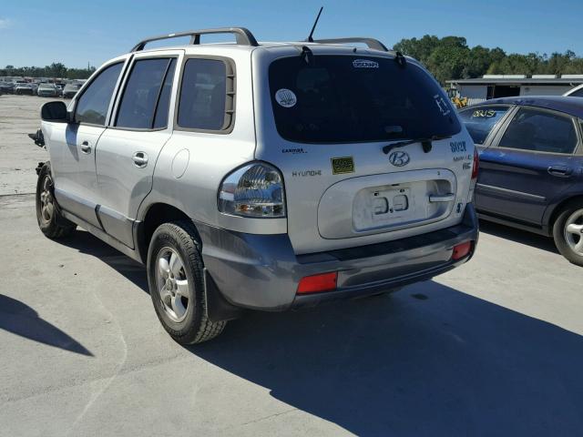 KM8SC13E65U974820 - 2005 HYUNDAI SANTA FE G SILVER photo 3