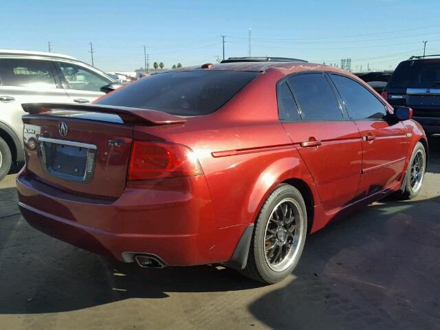 19UUA66204A005968 - 2004 ACURA TL BURGUNDY photo 4