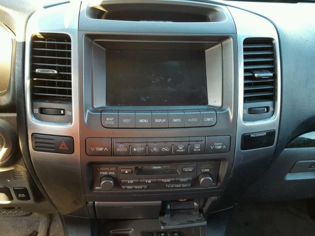 JTJBT20XX50094207 - 2005 LEXUS GX 470 GRAY photo 9