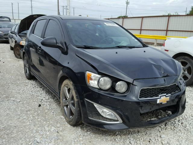 1G1JG6SB5D4217732 - 2013 CHEVROLET SONIC RS BLACK photo 1