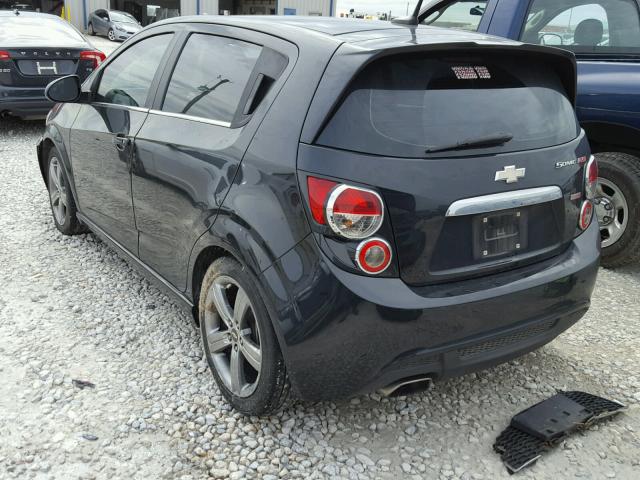 1G1JG6SB5D4217732 - 2013 CHEVROLET SONIC RS BLACK photo 3