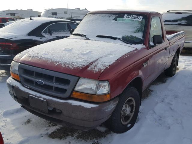 1FTYR10C8WPB44226 - 1998 FORD RANGER RED photo 2