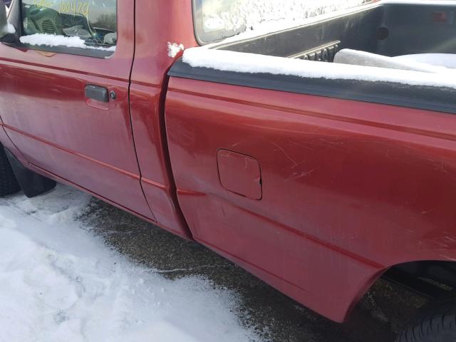1FTYR10C8WPB44226 - 1998 FORD RANGER RED photo 9