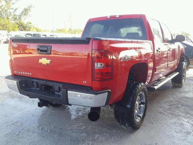 3GCPKSE76DG259071 - 2013 CHEVROLET SILVERADO RED photo 4