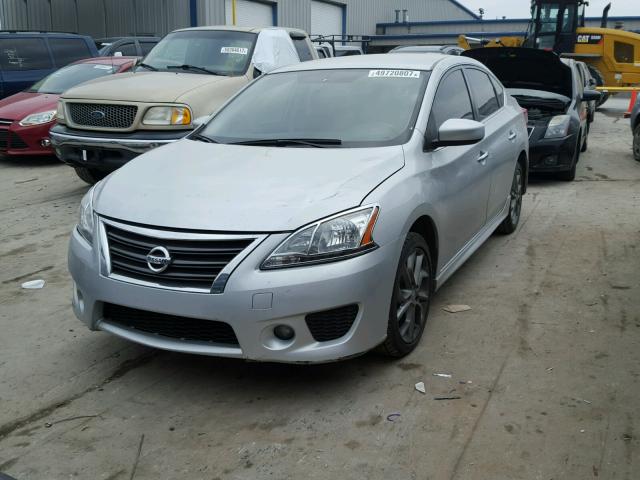 3N1AB7AP7EY288263 - 2014 NISSAN SENTRA S SILVER photo 2