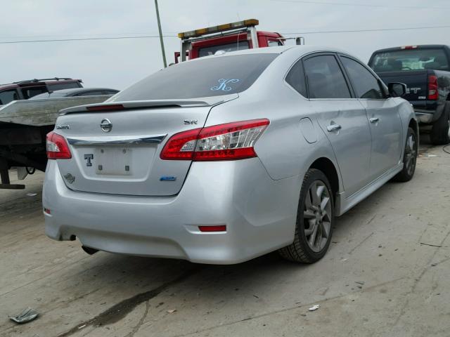 3N1AB7AP7EY288263 - 2014 NISSAN SENTRA S SILVER photo 4