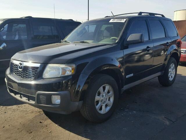 4F2CZ06188KM28207 - 2008 MAZDA TRIBUTE S BLACK photo 2