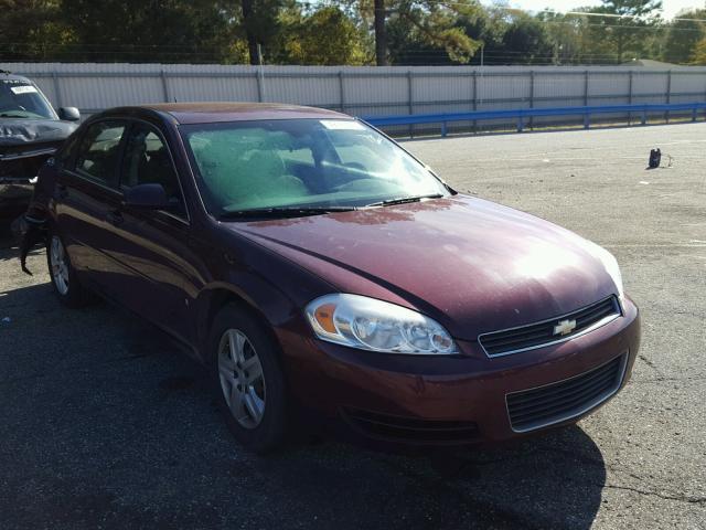 2G1WB58K779190895 - 2007 CHEVROLET IMPALA LS MAROON photo 1