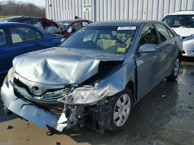 4T1BE46K78U764258 - 2008 TOYOTA CAMRY CE GREEN photo 2