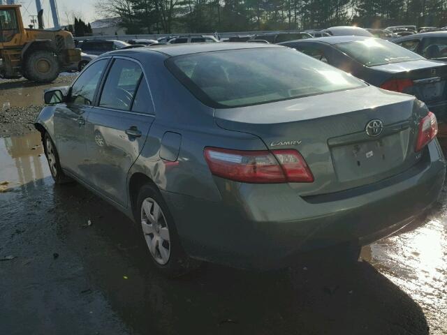 4T1BE46K78U764258 - 2008 TOYOTA CAMRY CE GREEN photo 3